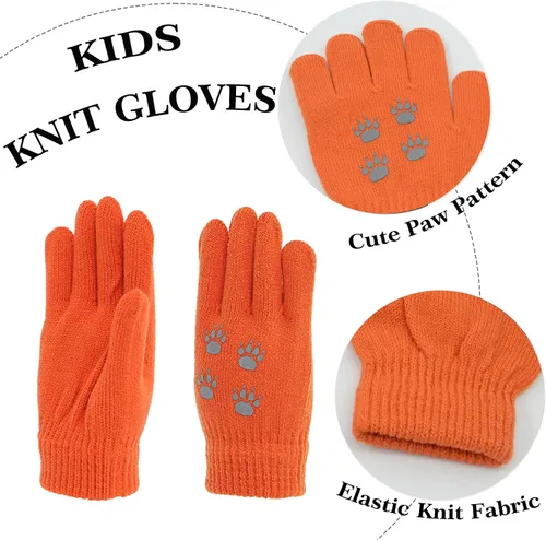 Vista 3 de Conjunto de 3 piezas de gorro de invierno para niños, bufanda y dinosaurio, pompón, gorro de punto, cálido