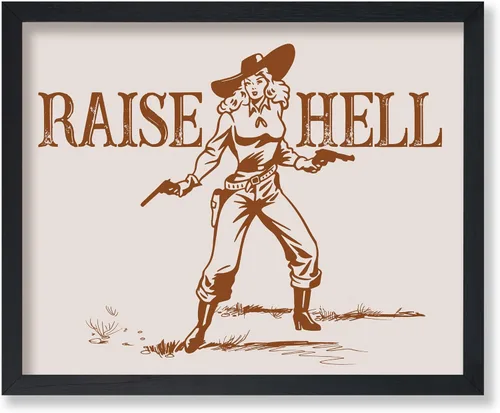 Vista 193 de Poster Master Póster de You've Yeed Your Last Haw - Impresión retro de vaquero marrón - Arte occidental - Arte moderno - Arte del salvaje oeste