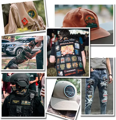 Vista 3 de Parches personalizados para añadir tu foto o cualquier logotipo, cualquier texto o nombre, gancho y bucle opcional, coser, planchar en mochilas