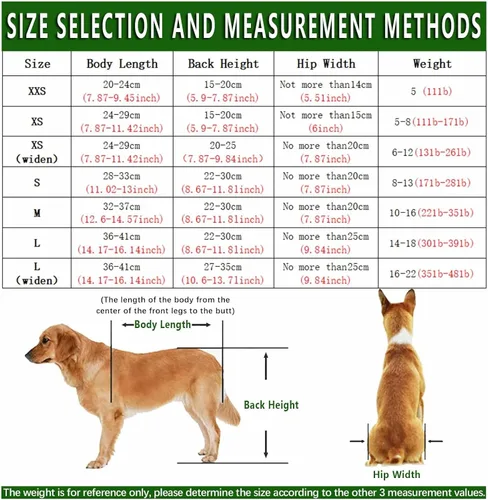 Vista 5 de Dog Wheelchair for Back Legs, Lightweight Aluminum Alloy Dog Wheelchair, for Small Pets Hind Limbs Dog Carts with Wheels, Adjustable(L(Widen))