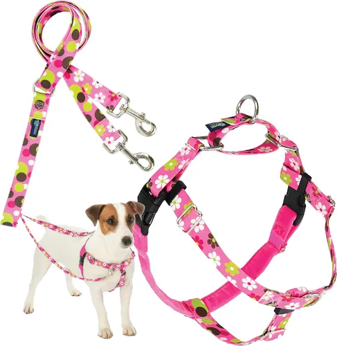 Vista 56 de 2 Hounds Design Freedom - Arnés para perro sin tirones, arnés ajustable y correa, fácil de caminar y control cómodo, se adapta a perros pequeños