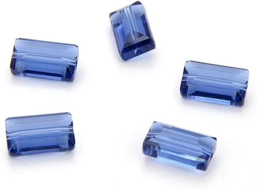 Vista 22 de 25 piezas Adabele cuentas austriacas de cristal facetado de 14 mm, rectangulares sueltas, amatista, compatibles con cristales Swarovski Preciosa