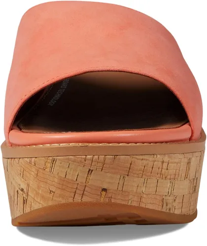 Vista 2 de FitFlop Eloise Cork-Wrap - Sandalias de cuña de gamuza para mujer
