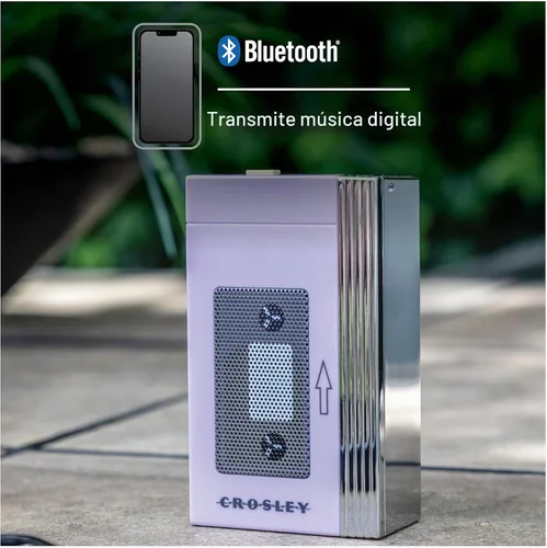 Vista 3 de Crosley CR3047A-LN Mini Altavoz Bluetooth portátil retro de los años 80
