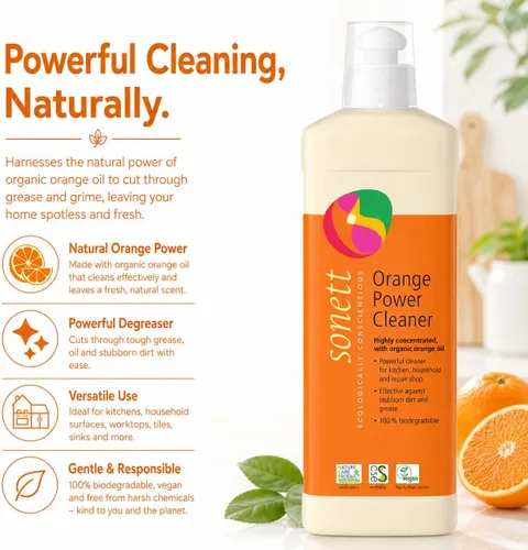 Vista 2 de Sonett Limpiador eléctrico orgánico naranja (17 fl.oz/0.5L)