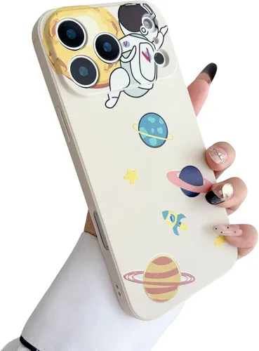 Vista 26 de Yonds Queen Funda protectora de TPU para iPhone SE 2022 (3ª generación), compatible con iPhone 7/8/SE2 (2020), diseño de astronauta, planeta, luna