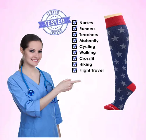 Vista 44 de Dr. Motion 3 pares de calcetines terapéuticos de compresión graduada para mujer