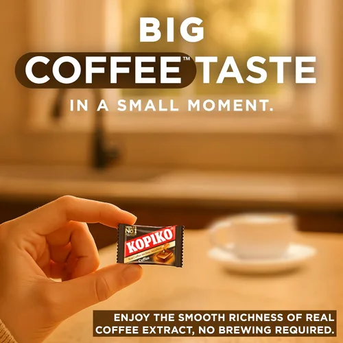 Vista 3 de Kopiko Caramelo de Café – Caramelo Duro de Sabor Audaz y Sabroso de Indonesia con Extracto de Café Real – Un Impulso Satisfactorio para Energía En