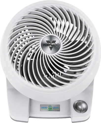 Vista 3 de Vornado 533DC Energy Smart - Ventilador de circulación de aire pequeño con control de velocidad variable, color blanco