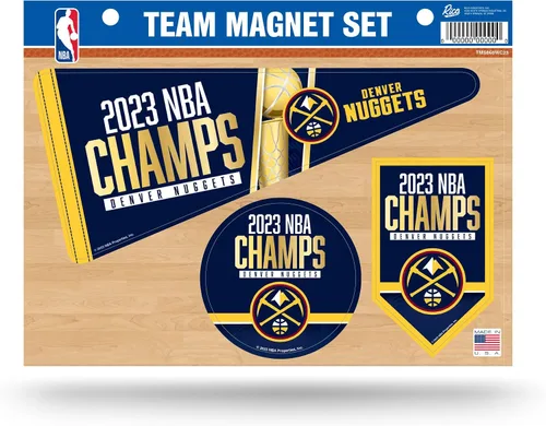 Vista 4 de Rico Industries NBA Basketball NBA Champions Team - Juego de imanes de 8.5 x 11 pulgadas, decoración del hogar, oficina, cocina