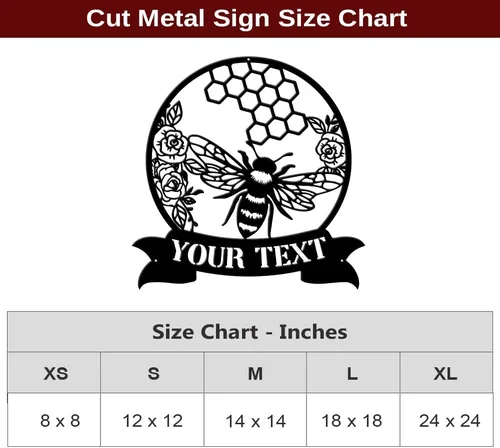 Vista 7 de MeMate Letrero de jardín para personalizar, letrero de granja de abejas, letrero de metal con nombre personalizado para amantes de las abejas