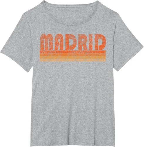 Vista 91 de clásico Retro Madrid playera, hombre 3XL, Asphalt Negro