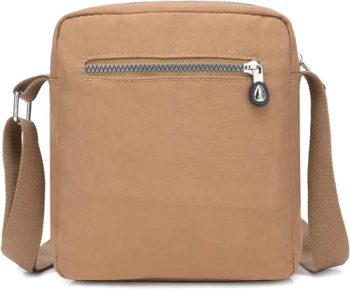 Vista 4 de Bolso cruzado de nailon casual, impermeable, ligero, para mujer