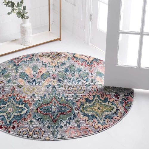 Vista 12 de Unique Loom Sumter Collection - Alfombra de área Brewton (2 pies x 6 pies, azul marino/azul)