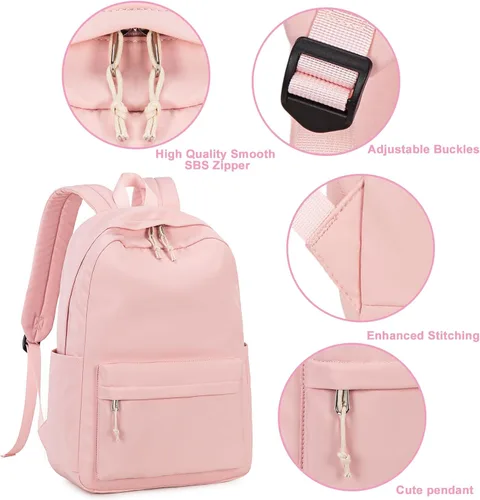 Vista 6 de Bluboon - Mochila escolar para adolescentes y mujeres, mochila para laptop, mochila universitaria, mochila de viaje para la escuela media, mochila