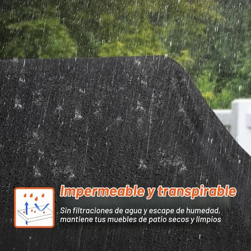 Vista 3 de Arcedo Funda para Silla de Descanso de Exterior Paquete de 2, Funda Impermeable para Muebles de Patio para Piscina y Playa Exterior, Protección