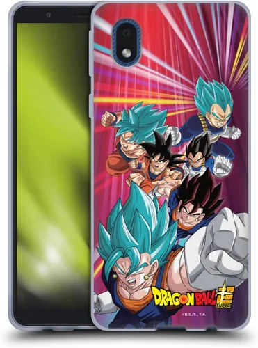 Vista 184 de Head Case Designs Funda de gel con licencia oficial de Dragon Ball Super Group Future Trunks Arc Characters [protección de grado militar] compatible