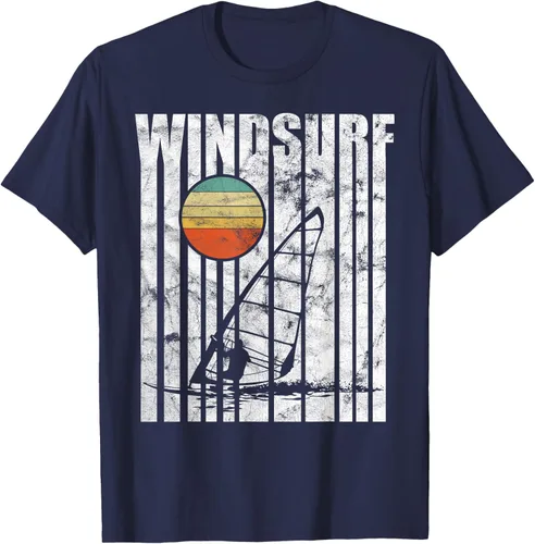Vista 24 de Camiseta vintage de windsurf con regalo vintage de windsurf, Negro, S