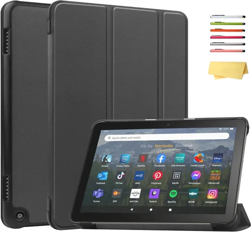 Vista 81 de Funda para Amazon Kindle Fire HD 8 y Fire HD 8 Plus (12ª/10ª generación, versión 2024/2022/2020) de 8 pulgadas, UUcovers con soporte triple