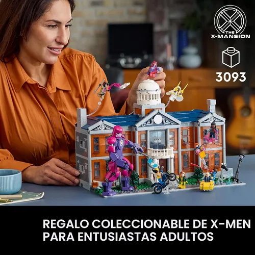 Vista 2 de LEGO Marvel X-Men El Conjunto de Construcción de La Mansión X - Kit de Manualidades DIY de Coleccionables de Marvel para Adultos, Edades 18+