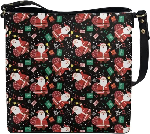 Vista 2 de HUGS IDEA Bolsos bohemios para mujer, bolso de cuero para hombro, bolso cruzado