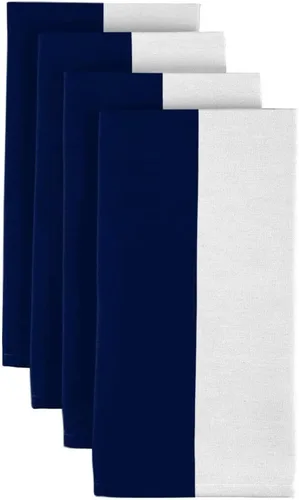 Vista 22 de Fabric Textile Products Servilletas de tela a rayas color lima y blanco Servilletas cabaña de 18 x 18 pulgadas Juego de 12 Resistente a