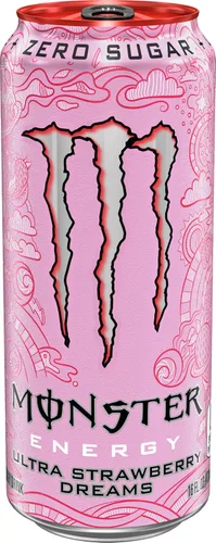 Vista 3 de Monster Energy Ultra Strawberry Dreams, bebida energética sin azúcar