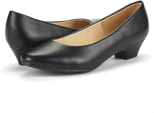Vista 2 de DREAM PAIRS Zapatos de tacón bajo y grueso Mila para mujer
