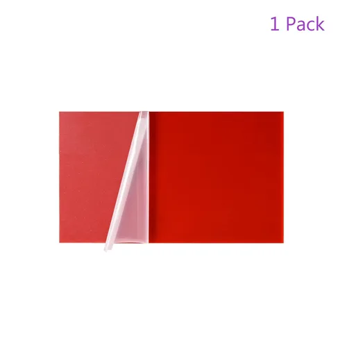 Vista 5 de DMiotech Hoja de acrílico roja de 2.5" x 5" 0.071 in para proyectos de bricolaje