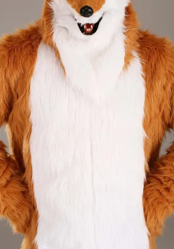 Vista 8 de Adults Fox Costume with Mouth Mover Mask