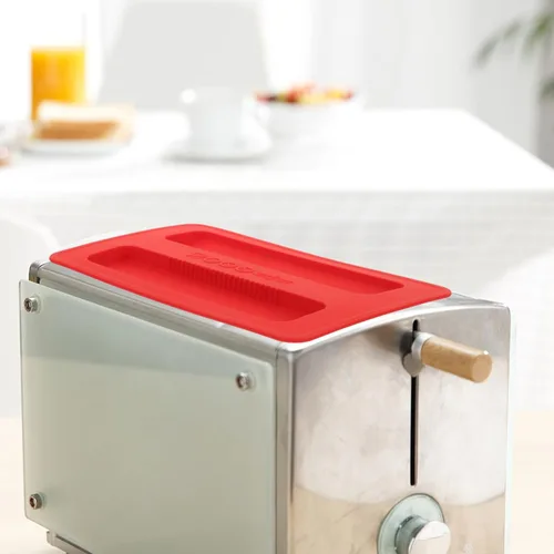 Vista 4 de UPKOCH Protector de tapa de tostadora de silicona para máquinas de pan, prevención de polvo y suciedad, accesorio de cocina práctico y resistente