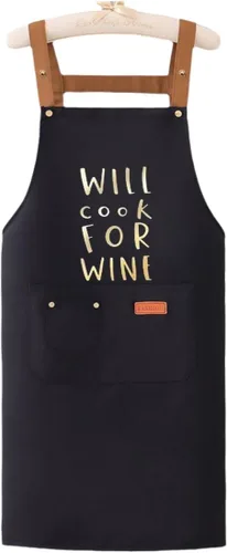 Vista 4 de Cooking is Love Made Visible Delantal Impermeable Delantal de Lona Delantal Chef BBQ Decoración para Asar