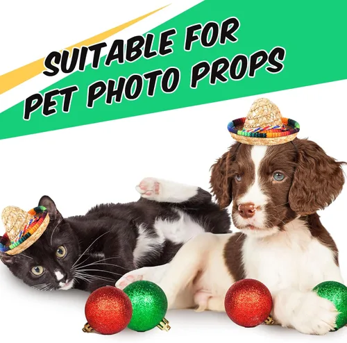 Vista 4 de Libima 18 sombreros mexicanos para fiesta, decoraciones de fiesta mexicana a granel para niños y adultos, diadema de paja de tela de Halloween
