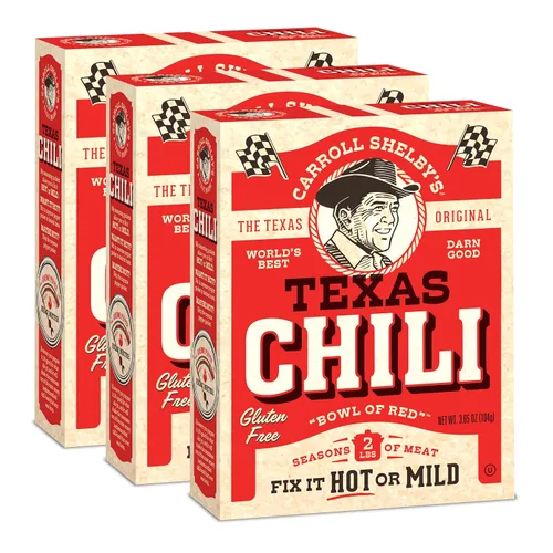 Vista 11 de Carroll Shelby's Original Texas Brand White Chicken Chili Kit 3oz Box (Pack of 1)