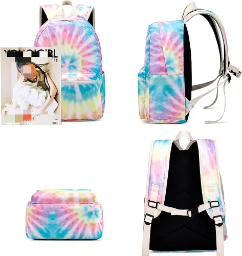 Vista 9 de CAMTOP Juego de morral y lonchera para niñas de preescolar y primaria