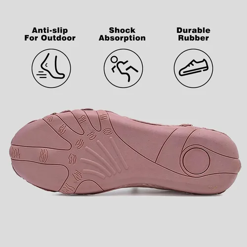 Vista 5 de JishinGal Zapatos deportivos de malla para exteriores para senderismo y caminar, zapatos deportivos de verano para mujer, malla transpirable