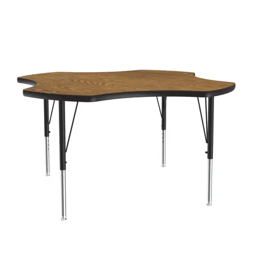 Vista 57 de Correll Mesa de Actividades Rectangular para Aula de 24"x36", Altura Ajustable (19"-29"), Granito Negro Laminado Térmico Fusionado Duradero