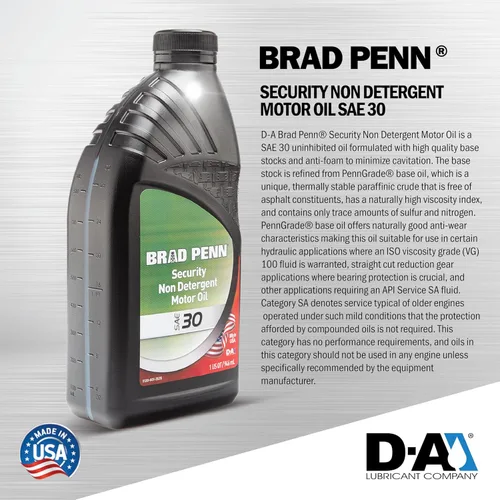 Vista 2 de PENN GRADE 1 70306, aceite de motor sin detergente de seguridad SAE 30, 1 cuarto de galón