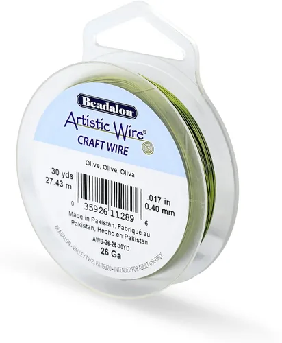 Vista 74 de Artistic Wire, Alambre de cobre de color chapado en plata de calibre 18, resistente al deslustre, amatista, 20 pies