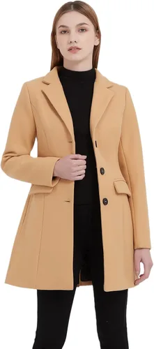 Vista 5 de GETUBACK Abrigo largo medio para mujer, chaqueta de guisante para niñas delgadas