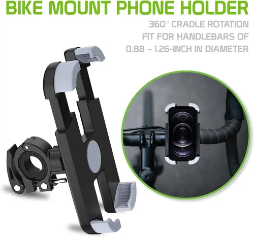Vista 2 de Cellet Soporte universal para teléfono para motocicleta, bicicleta, compatible con iPhone de Apple, Samsung Galaxy, Google Pixels, Motorola