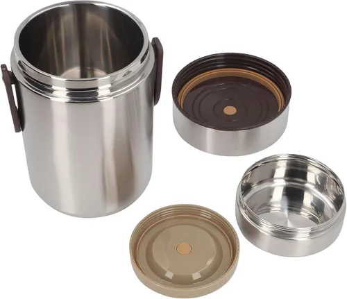 Vista 5 de Ejoyous Lonchera aislada, 67.6 fl oz 304 acero inoxidable contenedor de aislamiento al vacío para comida caliente, portátil, 3 capas, aislamiento