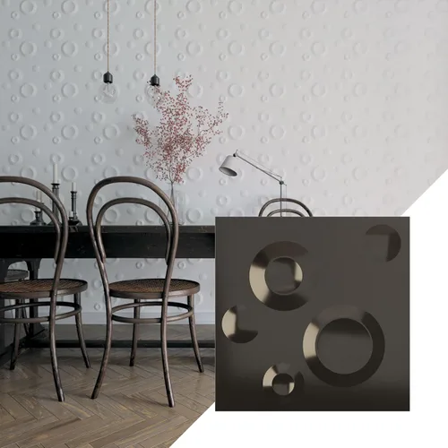 Vista 28 de Ekena Millwork WP12X12COWH Cole EnduraWall - Paneles decorativos de pared 3D de 11 7/8 pulgadas de ancho x 11 7/8 pulgadas de alto, color blanco
