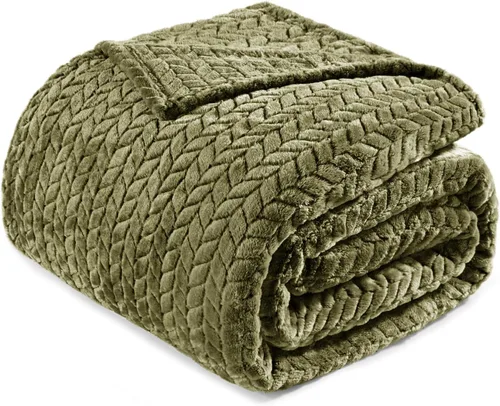 Vista 37 de Exclusivo Mezcla Manta de forro polar para sofá, 50 x 70 pulgadas, camello