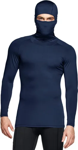 Vista 9 de ATHLIO Camisas de compresión térmica para hombre con capucha, manga larga, para deportes de invierno, capa base, camisa activa para correr