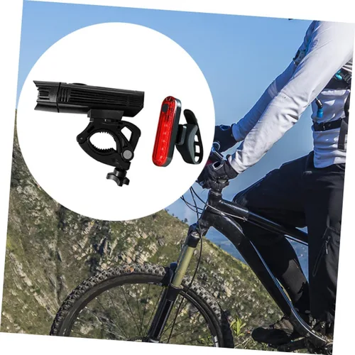 Vista 5 de VICASKY Juego de luces recargables para bicicleta, luces delanteras y traseras impermeables con carga USB, luces de seguridad para ciclismo