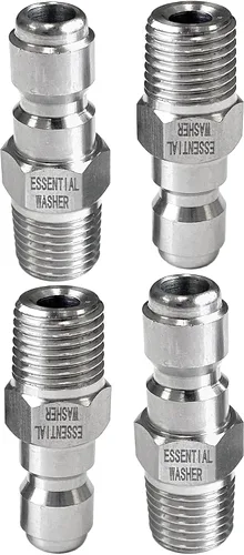 Vista 10 de Essential Washer Enchufe hembra NPT de 1/4 pulgadas de acero inoxidable Accesorios de conexión rápida para lavadora a presión 5000 PSI Juego