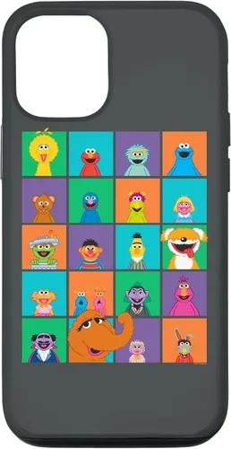 Vista 17 de Funda para iPhone 16 Sesame Street Character Squares
