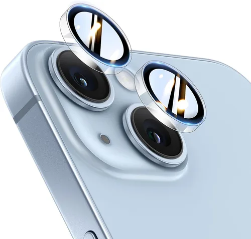 Vista 38 de TOCOL Protector de lente de cámara para iPhone 13 / iPhone 13 Mini vidrio templado HD individual resistente a los arañazos, accesorios compatibles