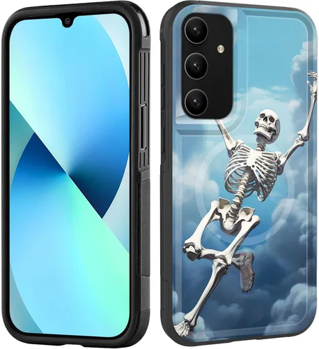 Vista 49 de Funda magnética para Galaxy A16 5G, [compatible con MagSafe] [protección contra caídas de grado militar] Funda resistente a prueba de golpes